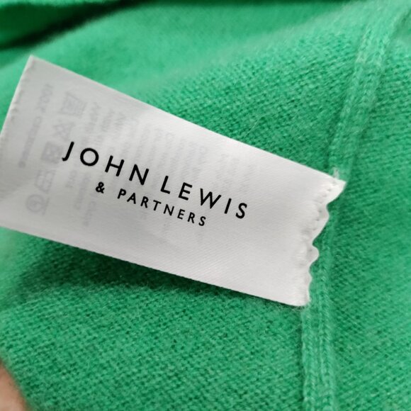 John Lewis Green Soft Cashmere Turtleneck Pullover Sweater Women's Size 8 - Picture 7 of 12